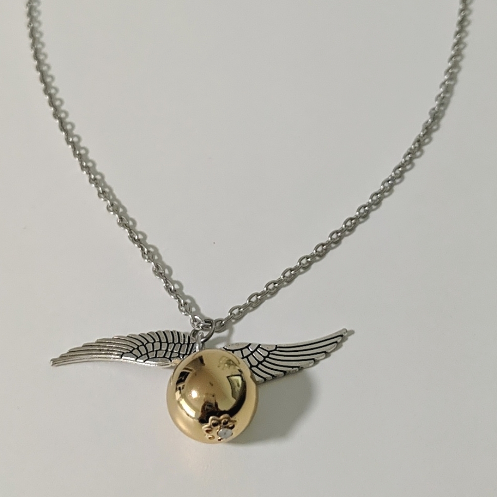 Harry Potter Golden Snitch necklace